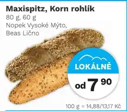 Konzum Maxispitz, Korn rohlík nabídka