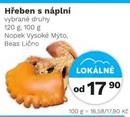Konzum Hřeben s náplní nabídka