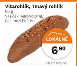 Konzum Vitarohlík, Tmavý rohlík nabídka