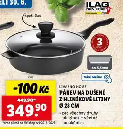 Lidl Pánev na dušení z hliníkové litiny 28 cm nabídka