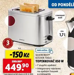 Lidl Topinkovač 850 w nabídka