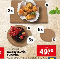 Lidl Sada korkových podložek nabídka