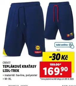Lidl Teplákové kraťasy lidl/trek nabídka