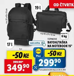 Lidl Batoh / taška na notebook nabídka