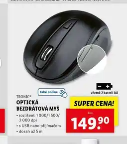 Lidl Optická bezdrátová myš nabídka