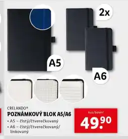 Lidl Poznámkový blok a5/a6 nabídka