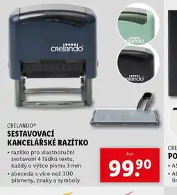 Lidl Sestavovací razítko nabídka