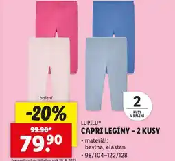 Lidl Capri legíny nabídka