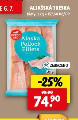 Lidl Aljašská treska nabídka