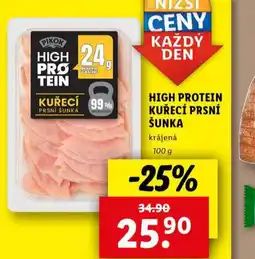Lidl High protein kuřecí šunka prsní nabídka
