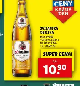Lidl Pivo svijanská 10 nabídka
