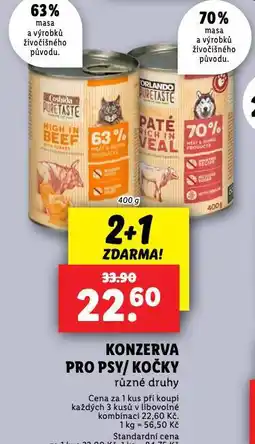 Lidl Coshida konzerva pro kočky nabídka