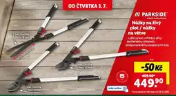 Lidl Nůžky na živý plot / nůžky na větve nabídka