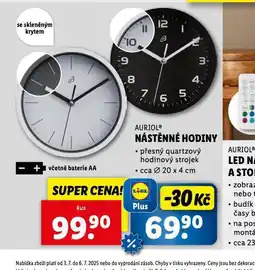 Lidl Nástěnné hodiny nabídka