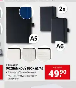 Lidl Poznámkový blok a5/a6 nabídka