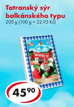 CBA Tatranský sýr balkánského typu nabídka