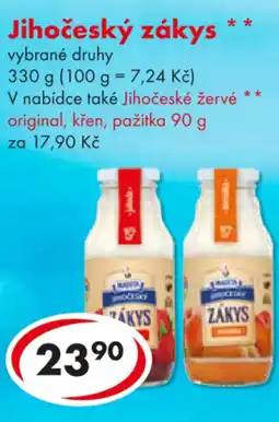 CBA Madeta Jihočeský zákys nabídka