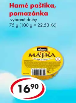 CBA Hamé paštika, pomazánka nabídka