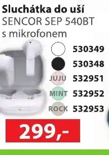 Konzum Sluchátka do uší SENCOR SEP 540BT s mikrofonem nabídka