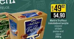 Jip Maitre Truffout čokoládové lanýže classic oříšek pomeranč káva 200 g nabídka