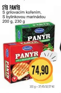 Konzum Sýr panýr nabídka