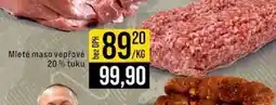 Jip Mleté maso vepřové 20% tuku 1kg nabídka