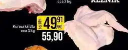 Jip Kuřecí křídla cca 3 kg 1kg nabídka