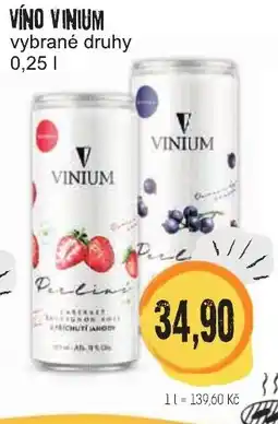 Konzum Víno Vinium nabídka