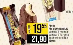 Jip Pinko Rigoletto nanuk vanilka & mandle vanilka & karamel double čokoláda 120 ml nabídka