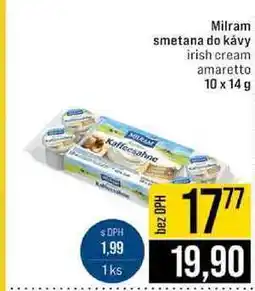 Jip Milram smetana do kávy irish cream amaretto 10 x 14 g nabídka