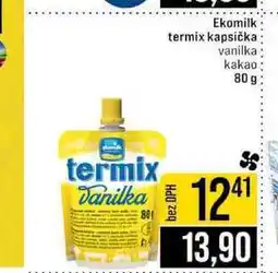 Jip Ekomilk termix kapsička vanilka kakao 80 g nabídka