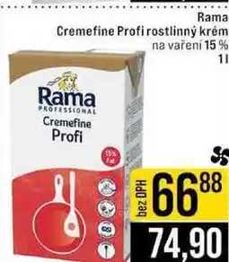 Jip Rama Cremefine Profi rostlinný krém na vaření 15% 1l nabídka