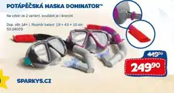 Sparkys Potápěčská maska dominator nabídka