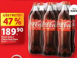 Lidl Coca-Cola/Coca-Cola Zero, 6x 2 l nabídka