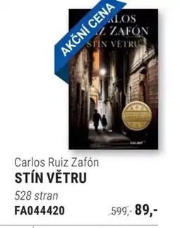 Knižní klub Carlos Ruiz Zafón Stín větru nabídka