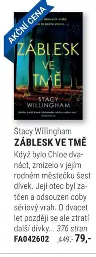 Knižní klub Stacy Willingham Záblesk ve tmě nabídka