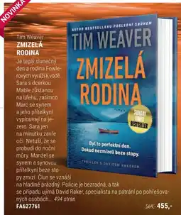 Knižní klub Tim Weaver Zmizelá rodina nabídka