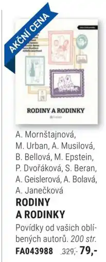 Knižní klub Rodiny a rodinky nabídka