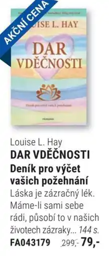 Knižní klub Louise L. Hay Dar vděčnosti deník pro výčet vašich požehnání nabídka