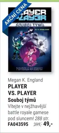 Knižní klub Megan K. England Player vs. player souboj týmů nabídka