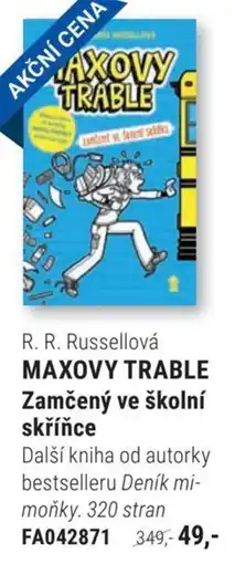 Knižní klub R. R. Russellová MAXOVY TRABLE Zamčený ve školní skříňce nabídka