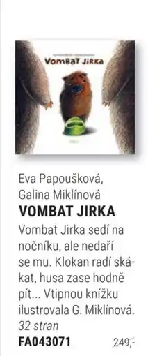 Knižní klub Eva Papoušková, Galina Miklínová Vombat jirka nabídka