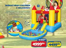 Sparkys Skákací hrad s bazénem a skluzavkou nabídka
