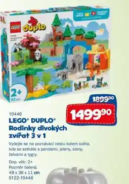 Sparkys LEGO DUPLO Rodinky divokých zvířat 3 v 1 nabídka