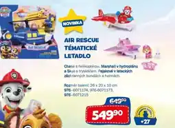 Sparkys Air rescue tématické letadlo nabídka