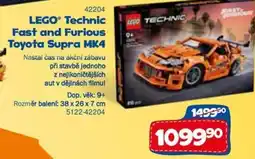 Sparkys LEGO Technic Fast and Furious Toyota Supra MK4 nabídka
