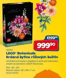 Sparkys LEGO Botanicals Krásná kytice růžových květin nabídka