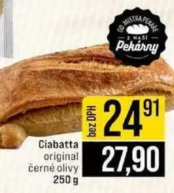 Jip Ciabatta original černé olivy 250 g nabídka