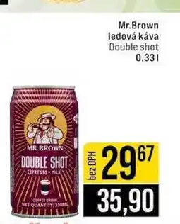 Jip Mr.Brown ledová káva Double shot 0,33l nabídka