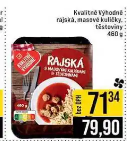 Jip Kvalitně Výhodně rajská, masové kuličky, těstoviny 460 g nabídka